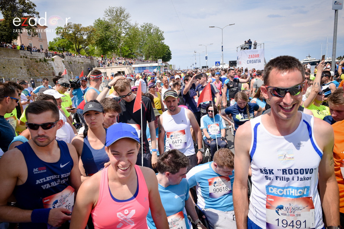 Start utrke Wings for Life World Run Zadar 2018.