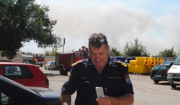 Vatrogasni zapovjednik JVP Zadar Željko Šoša