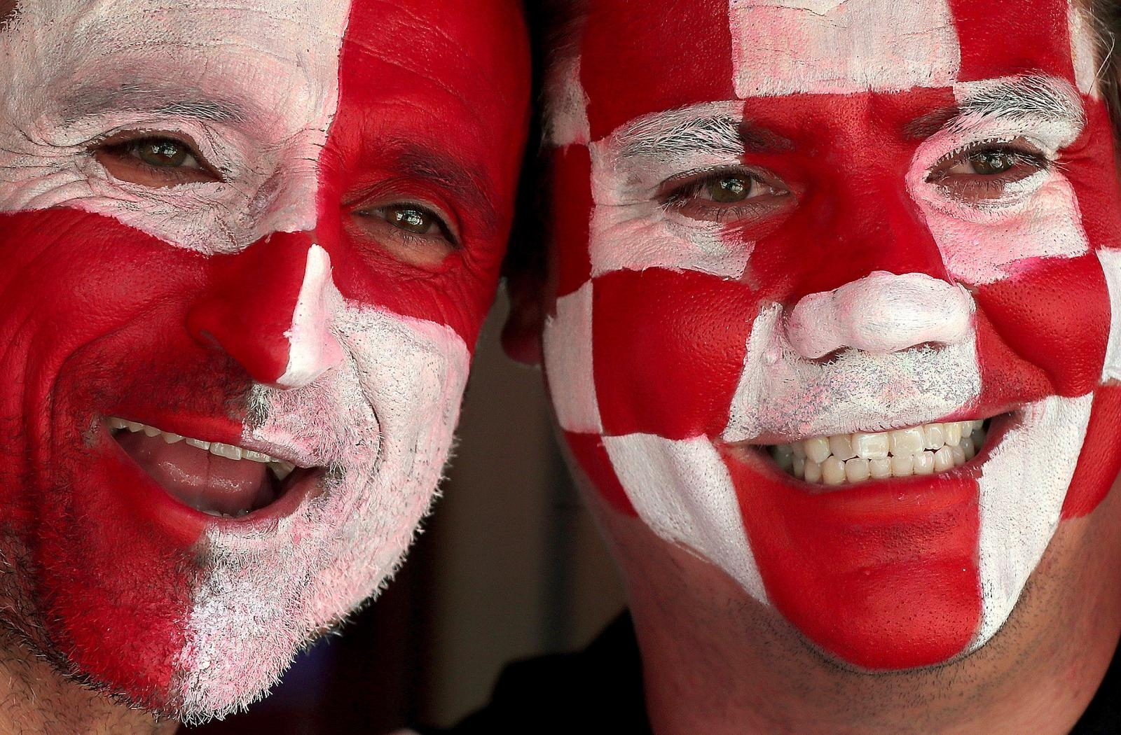 Veseli hrvatski navijači u Rostovu na Donu