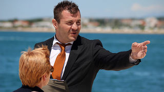 Svečanost polaganja J. Y. Costeau memorijalne ploče na Morskim orguljama