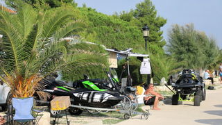 Vir: Slobodan trening na plaži Jadro pred utrke Alpe Adria Jest Ski Toura. Foto: Kažimir Škrbić/Virski list