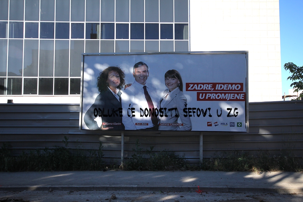 Išarani plakati koalicije za promjene