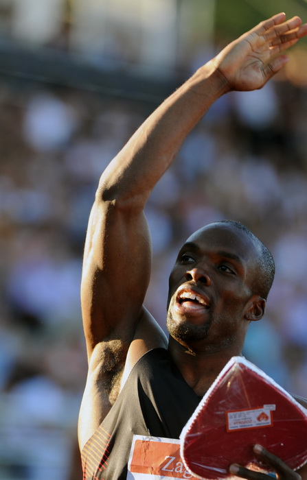 Zagreb, 130911.
IAAF World Challenge Zagreb 2011, 
61. memorijal Borisa Hanzekovica na atletskom stadionu Mladost na Savi.
Na slici: Merrit Lashawn, 400 m utrka.
Foto: Srdjan Vrancic / CROPIX