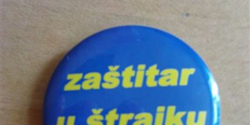 zaštitari u štrajku (foto: Siniša Klarica)