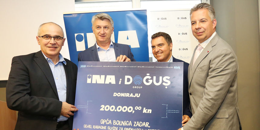 INA i Dogus Grupa dali donaciju Općoj bolnici Zadar INA i Dogus Grupa dali donaciju Općoj bolnici Zadar