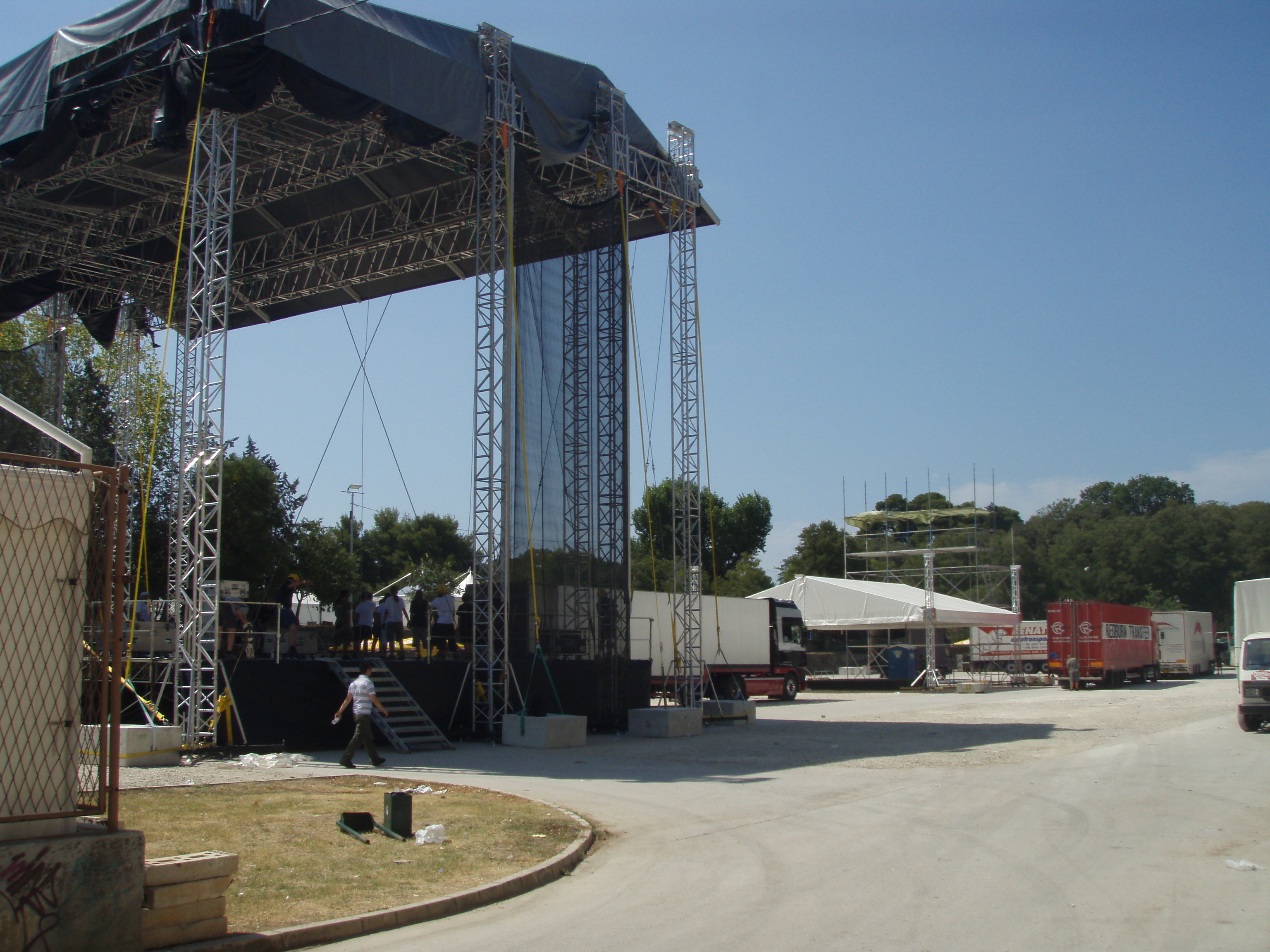 Pripreme za koncert Lennyja Kravitza