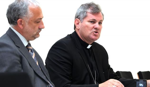 10.06.2013., Zagreb – Na konferenciji za medije koja je odrzana u HBK predstavljena je izjava Komisije Hrvatske biskupske konferencije Iustitia et pax o nedavnim haskim presudama Photo: Patrik Macek/PIXSELL