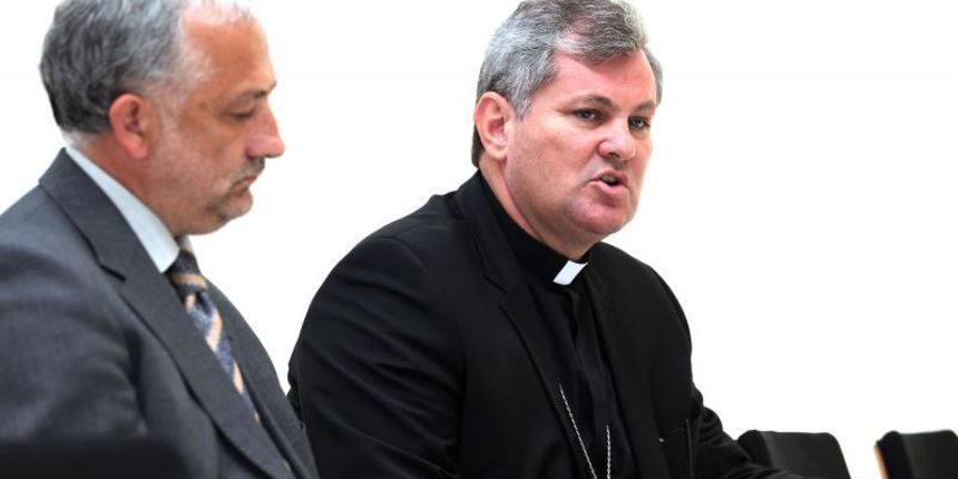 10.06.2013., Zagreb – Na konferenciji za medije koja je odrzana u HBK predstavljena je izjava Komisije Hrvatske biskupske konferencije Iustitia et pax o nedavnim haskim presudama Photo: Patrik Macek/PIXSELL