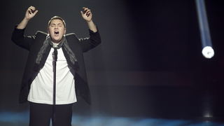 Zagreb, 191110. 
Studio 2 Jadran filma, Oporovecka 12.
Treca polufinalna emisija Supertalent showa Nove TV. 
Na slici: Hrvoje Perisa.
Foto: Nina Djurdjevic / CROPIX