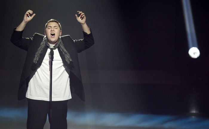 Zagreb, 191110. 
Studio 2 Jadran filma, Oporovecka 12.
Treca polufinalna emisija Supertalent showa Nove TV. 
Na slici: Hrvoje Perisa.
Foto: Nina Djurdjevic / CROPIX