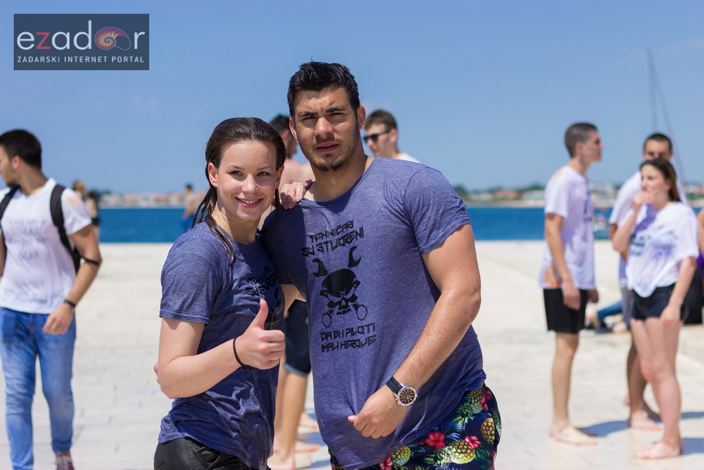 Ludijada zadarskih maturanata na Pozdravu suncu i Morskim orguljama