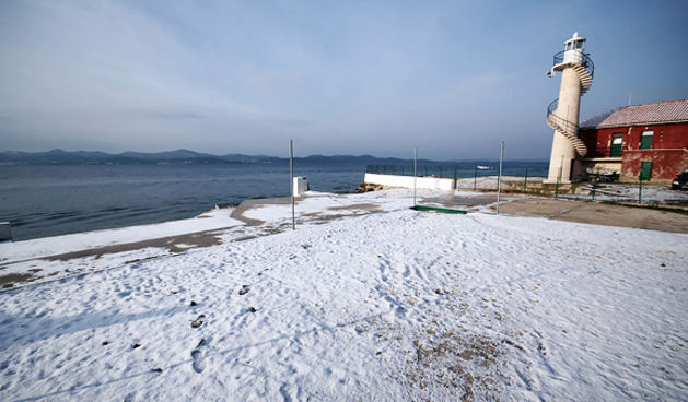 Snijeg u Zadru 3. veljače 2012, Foto: Saša Čuka