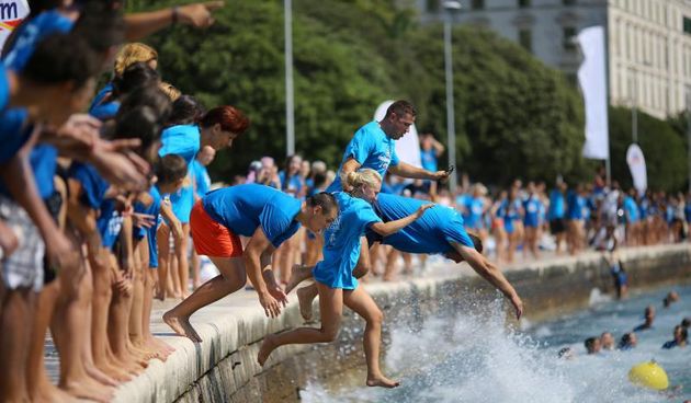 8. dm Millennium Jump sa zadarske rive, Foto: Filip Brala/PIXSELL