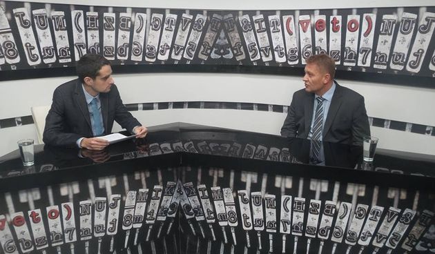 Sanjin Španović i Kreš Beljak u emisiji Veto Jabuka TV