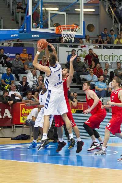 ABA liga: KK Zadar – Szolniki Olaj 71-67, Filip Kraljević.  Foto: Kristijan Orlić