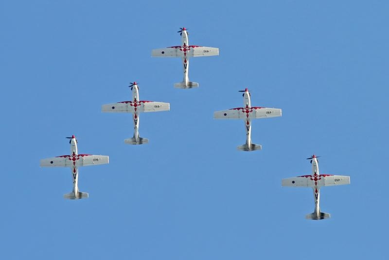Šibenik: Akrobacijska grupa Krila oluje nakon 8 godina nastupila na Dječjem festivalu, Photo: Dusko Jaramaz/PIXSELL