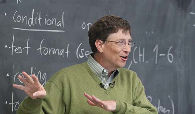Microsoft CEO Bill Gates talked with UW-Madison undergraduates about the promise of the technology industry when he stopped in their classroom during his 2005 College Tour. UW-Madison was one of five universities included in the tour, which is promoting g