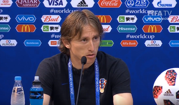 Luka Modrić na presici SP Rusija 2018