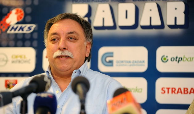 Zadar, 040311. Danas je u press centru u dvorani Kresimir Cosic zadarskoj javnosti predstavljen novi trener Zadra Pino Grdovic. Grdovi