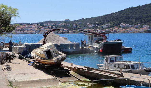 Ošljak: radovi na glavnom gatu