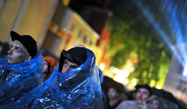 Motovun – Otvaranje 17. po redu Motovun film festivala koje je ove godine obiljezila kisa, no dobro raspolozenje je ostalo. Photo: Nina Djurdjevic/PIXSELL