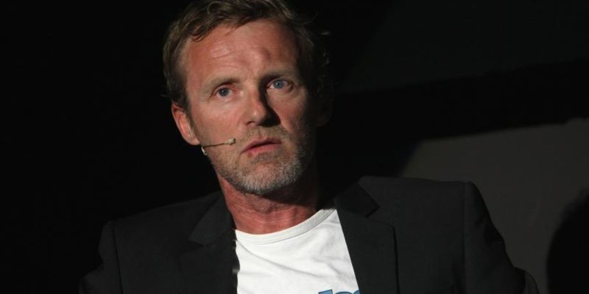 Zagreb – Norveski pisac Jo Nesbo i filmska kriticarka i spisateljica Mima Simic na tribini u Cineplexxu Kaptol Centra pokusali otkriti tajnu uspjeha skandinavskog noira. Photo: Dalibor Urukalovic/PIXSELL