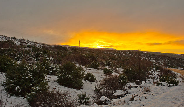 Snijeg u zadarskom zaleđu, 26.1.2011.
