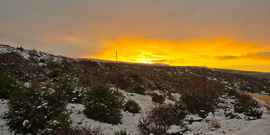 Snijeg u zadarskom zaleđu, 26.1.2011.