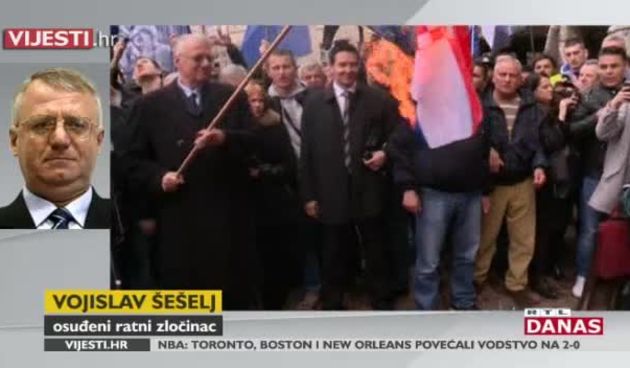 Jandroković prekinuo službeni posjet Srbiji, Šešelj gazio hrvatsku zastavu i psovao delegaciju (thumbnail)