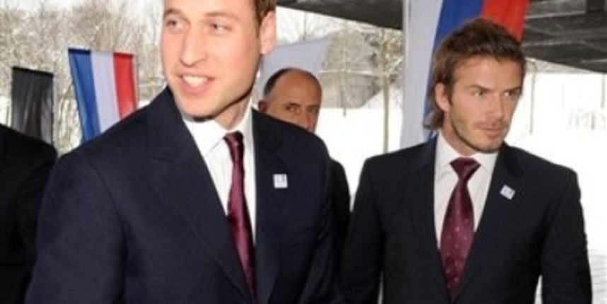 Princ William i David Beckham, Foto: AP Photo