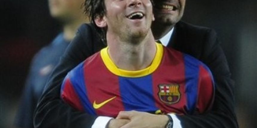 Lionel Messi from Argentina, front, and coach Josep Guardiola // AP Photo Lionel Messi from Argentina, front, and coach Josep Guardiola // AP Photo