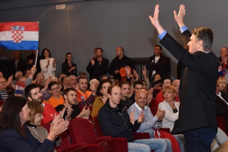 Predizborni skup koalicije “Hrvatska raste” u HNK Zadar, Foto: Dino Stanin/PIXSELL