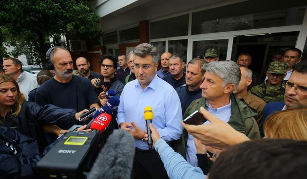 Premijer Plenković u Zadru nakon poplave