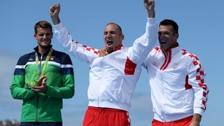 Rio de Janeiro, Brazil – Braća Sinkovic, Martin i Valent, osvajači su olimpijske zlatne medalje u utrci dvojaca na pariće.  Photo: Igor Kralj/PIXSELL