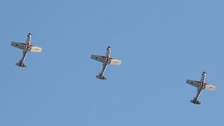 Šibenik: Akrobacijska grupa Krila oluje nakon 8 godina nastupila na Dječjem festivalu, Photo: Dusko Jaramaz/PIXSELL