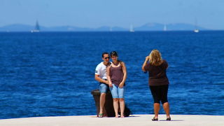 Ljetni šušur na zadarskoj rivi