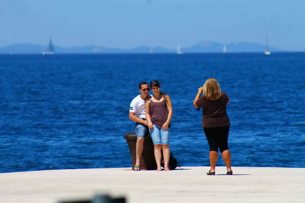 Ljetni šušur na zadarskoj rivi