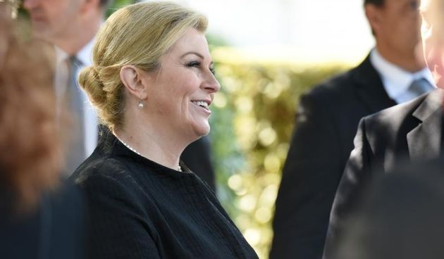 Odrzana svecana sjednica Skupstine Zadarske zupanije. Predsjednica Kolinda Grabar Kitarovic. Photo: Dino Stanin/PIXSELL