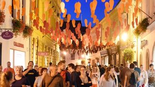 18. Spancirfest – Festival grada i gradskih setaca. 3D mapping na procelju Gradske vijecnice. TBF,  Photo: Vjeran Zganec Rogulja/PIXSELL