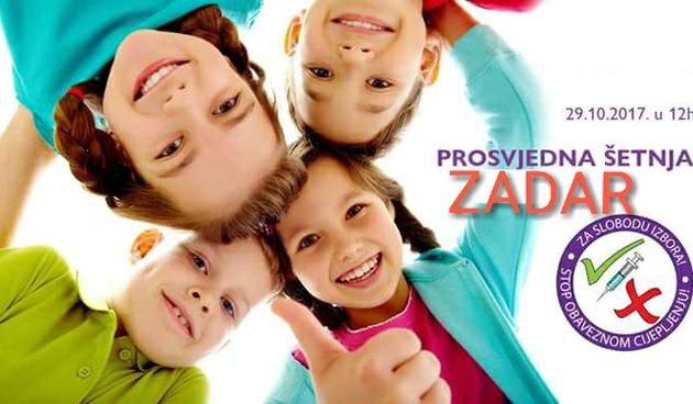 Prosvjedna šetnja za slobodu izbora pri cijepljenju