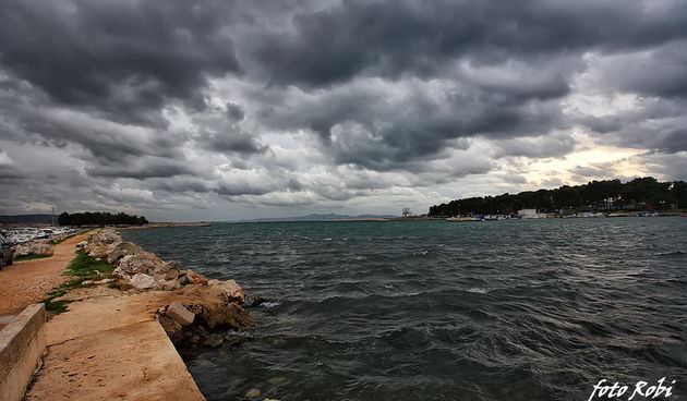 Jugo na Punti Bajlo 17. siječnja 2014.  Foto: Roberto Lerga