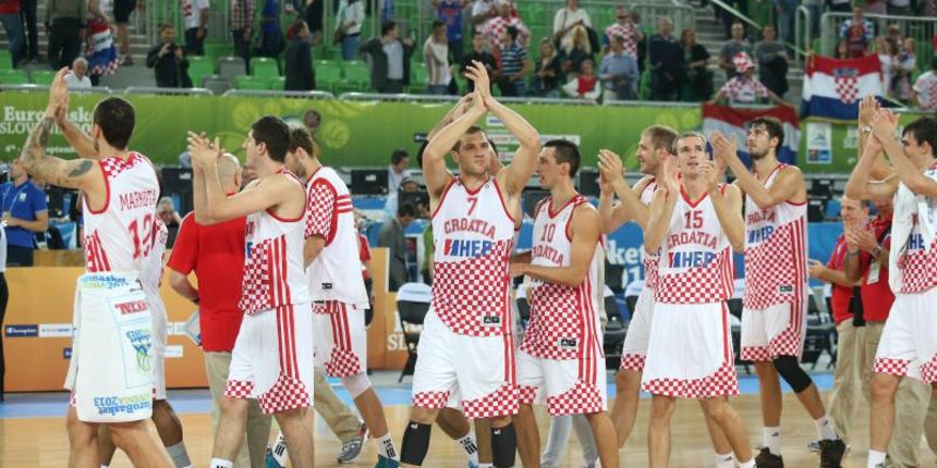 Velika hrvatska fešta u ljubljanskim Stožicama nakon plasmana u polufinale Eurobasketa, Foto. Igor Kralj/PIXSELL Velika hrvatska fešta u ljubljanskim Stožicama nakon plasmana u polufinale Eurobasketa, Foto. Igor Kralj/PIXSELL