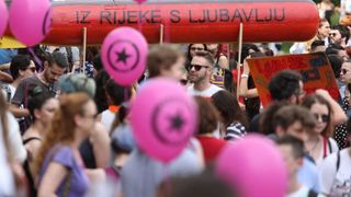 Održan je XV Zagreb Pride pod motom Još Hrvatska ni propala. Photo: PIXSELL Održan je XV Zagreb Pride pod motom Još Hrvatska ni propala. Photo: PIXSELL