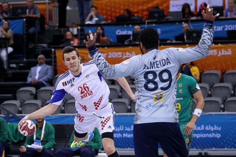 Katar – 24. svjetsko rukometno prvenstvo, osmina finala, Hrvatska – Brazil 26-25. Photo: Goran Stanzl/PIXSELL