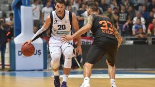 Dvorana Krešimir Ćosić, Zadar – 2. kolo A-1 muške lige, KK Zadar – GKK Šibenik 80-76. Photo: Dino Stanin/PIXSELL Dvorana Krešimir Ćosić, Zadar – 2. kolo A-1 muške lige, KK Zadar – GKK Šibenik 80-76. Photo: Dino Stanin/PIXSELL