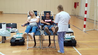 U organizaciji sekcije HZSN Zadar u dvorani 1 SC Višnjik održana je akcija dobrovoljnog darivanja krvi na kojoj je prikupljeno 25 doza tekućine koja život znači. Foto: Mladen Malik