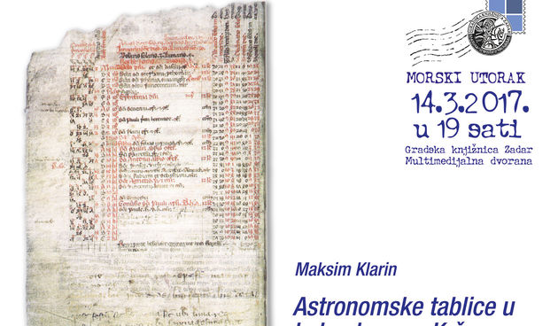 Astronomske tablice u kalendaru Svetog Krševana