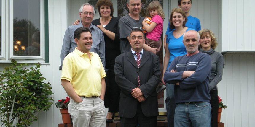 Ivan Knez s iseljenicima u New Yorku (Foto: Novi radio)