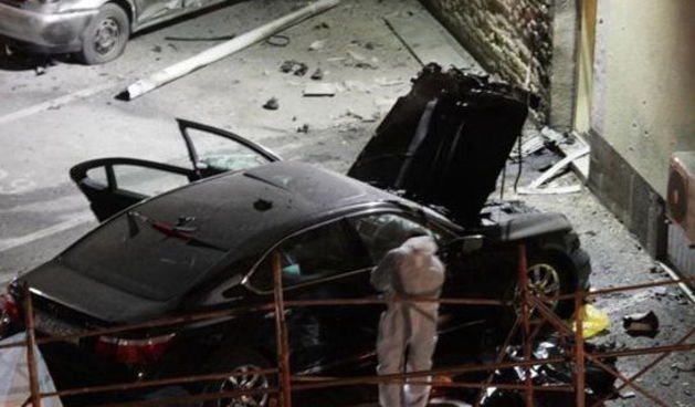 Uništeni automobil Ive Pukanića (Foto:Index.hr)