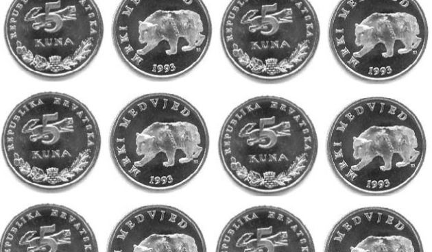 Kune, kovanice, pet kuna, Foto: HNB